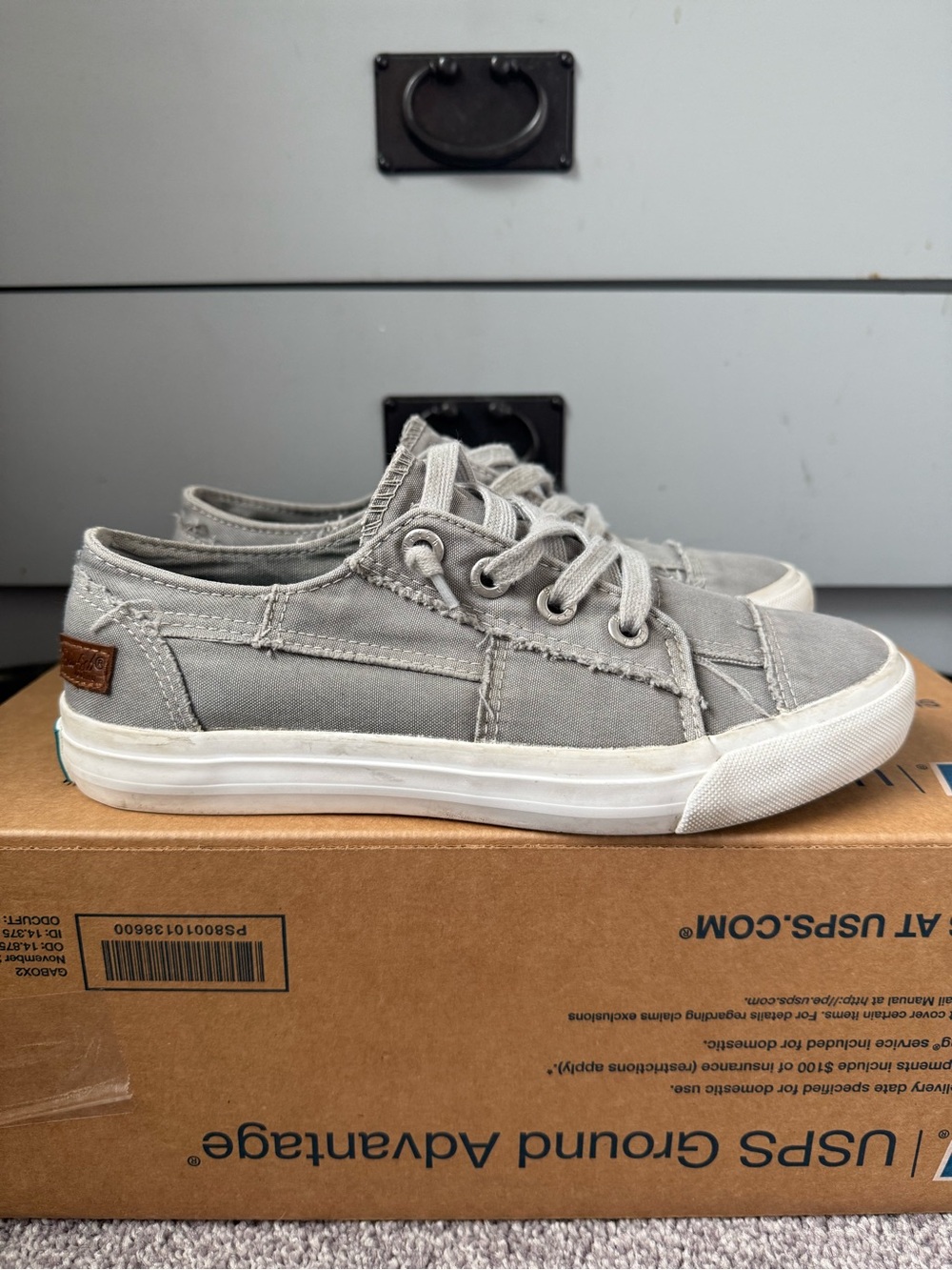 Blowfish Malibu Olive green Canvas Low-Top Sneakers